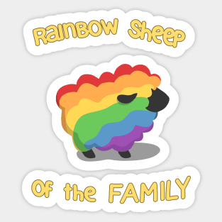 Rainbow sheep of the family Sticker